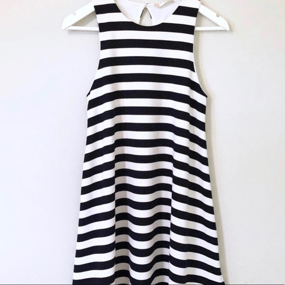 Altar’d State - Navy & White A-line Dress - M